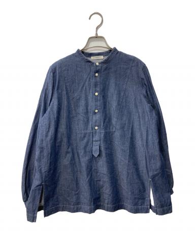 中古・古着通販】yori (ヨリ) デニムバックリボンギャザーブラウス