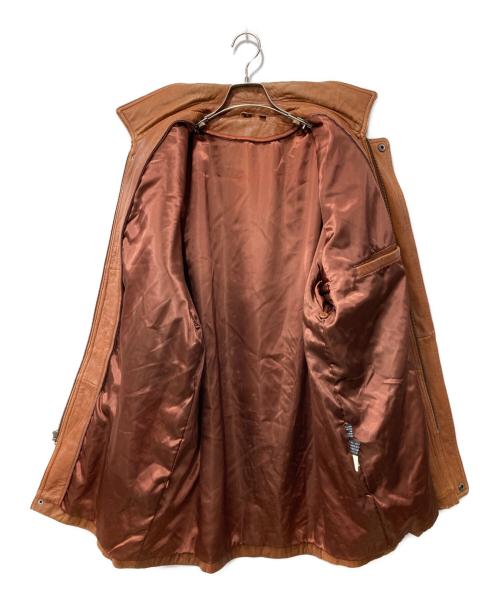 USED（ユーズド）USED (ユーズド) レザーコート ブラウン サイズ:Mの古着・服飾アイテム