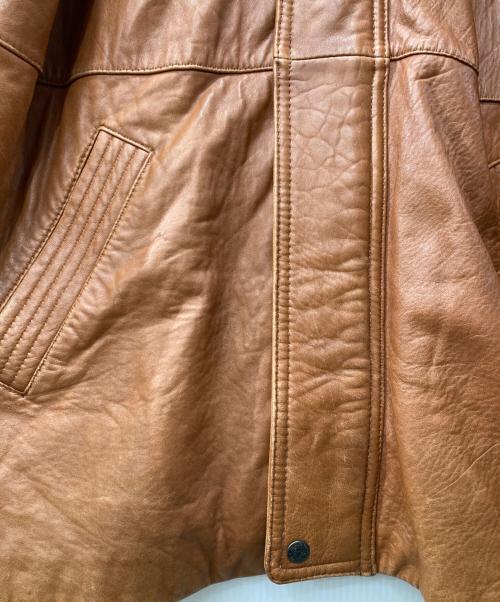 USED（ユーズド）USED (ユーズド) レザーコート ブラウン サイズ:Mの古着・服飾アイテム