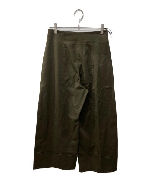 PAUL SMITH（ポールスミス）PAUL SMITH (ポールスミス) ハイウエスト ワイド パンツ カーキ サイズ:42の古着・服飾アイテム