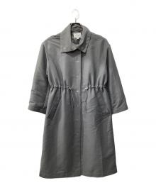 BEAUTY&YOUTH UNITED ARROWS（ビューティーアンドユースユナイテッドアローズ）の古着「ダブルクロスツイルドローストリングコート」｜グレー