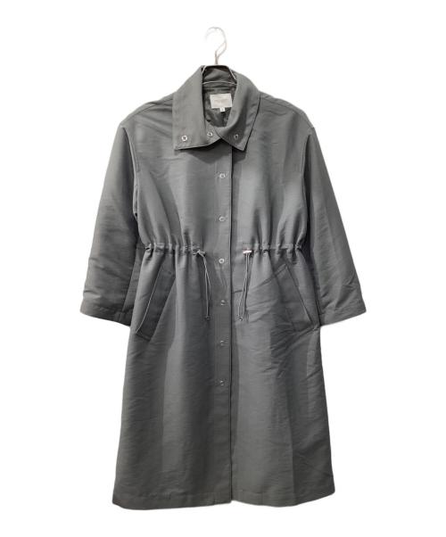 BEAUTY&YOUTH UNITED ARROWS（ビューティーアンドユースユナイテッドアローズ）BEAUTY&YOUTH UNITED ARROWS (ビューティーアンドユースユナイテッドアローズ) ダブルクロスツイルドローストリングコート グレー サイズ:Sの古着・服飾アイテム