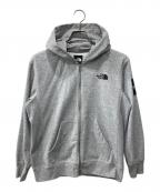 THE NORTH FACEザ ノース フェイス）の古着「SQUARE LOGO FULLZIP /スクエアロゴ ロゴ フルジップ パーカー」｜グレー