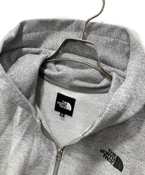 THE NORTH FACE（ザ ノース フェイス）THE NORTH FACE (ザ ノース フェイス) SQUARE LOGO FULLZIP /スクエアロゴ ロゴ フルジップ パーカー グレー サイズ:Mの古着・服飾アイテム
