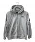 THE NORTH FACE（ザ ノース フェイス）の古着「SQUARE LOGO FULLZIP /スクエアロゴ ロゴ フルジップ パーカー」｜グレー
