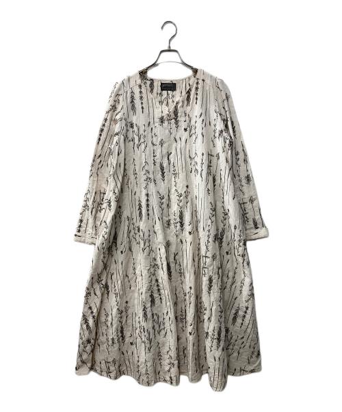 REAC（レアック）REAC (レアック) 草花刺繍ワンピース アイボリー サイズ:02の古着・服飾アイテム