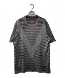 LOUIS VUITTON（ルイ ヴィトン）の古着「ボーダーTシャツ」｜グレー