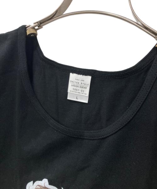 united athle（ユナイテッドアスレ）united athle (ユナイテッドアスレ) 刃牙展/新日本ﾌﾟﾛﾚｽ/リントTシャツ ブラック サイズ:Lの古着・服飾アイテム