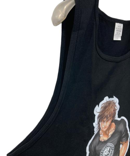 united athle（ユナイテッドアスレ）united athle (ユナイテッドアスレ) 刃牙展/新日本ﾌﾟﾛﾚｽ/リントTシャツ ブラック サイズ:Lの古着・服飾アイテム