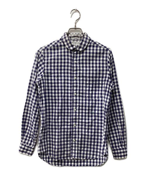 INDIVIDUALIZED SHIRTS（インディビジュアライズドシャツ）INDIVIDUALIZED SHIRTS (インディビジュアライズドシャツ) iliann loeb (イリアンローブ) チェックシャツ ネイビー サイズ:40の古着・服飾アイテム