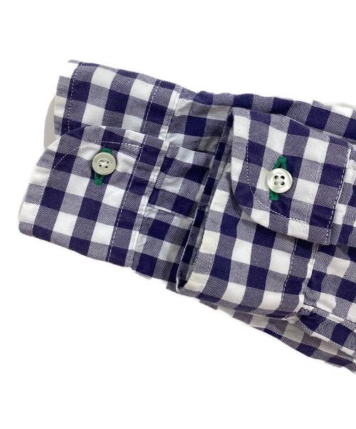INDIVIDUALIZED SHIRTS（インディビジュアライズドシャツ）INDIVIDUALIZED SHIRTS (インディビジュアライズドシャツ) iliann loeb (イリアンローブ) チェックシャツ ネイビー サイズ:40の古着・服飾アイテム