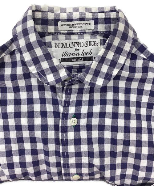 INDIVIDUALIZED SHIRTS（インディビジュアライズドシャツ）INDIVIDUALIZED SHIRTS (インディビジュアライズドシャツ) iliann loeb (イリアンローブ) チェックシャツ ネイビー サイズ:40の古着・服飾アイテム