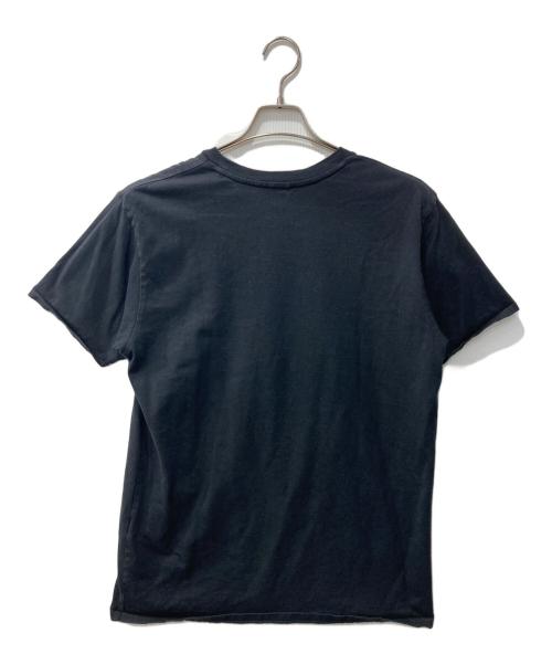 Onitsuka Tiger（オニツカタイガー）Onitsuka Tiger (オニツカタイガー) ANDREA POMPILIO (アンドレアポンピリオ) プリントTシャツ ブラック サイズ:Lの古着・服飾アイテム