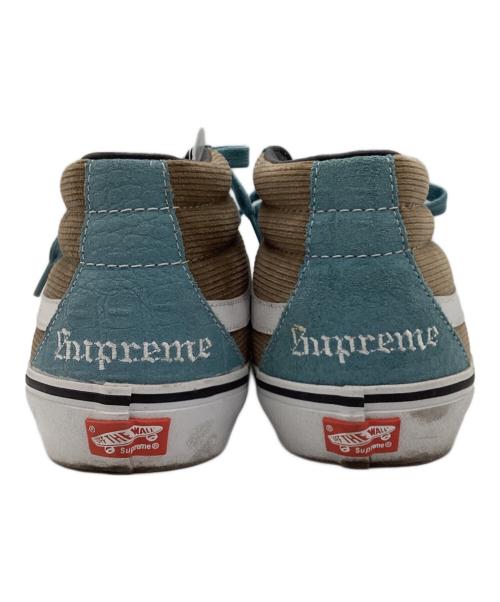 SUPREME（シュプリーム）SUPREME (シュプリーム) VANS (ヴァンズ) Sk8-Mid Pro ブルー×ブラウン サイズ:29の古着・服飾アイテム