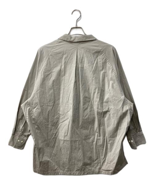 HAVERSACK（ハバーサック）HAVERSACK (ハバーサック) コットンシルク長袖シャツ ベージュ サイズ:Mの古着・服飾アイテム