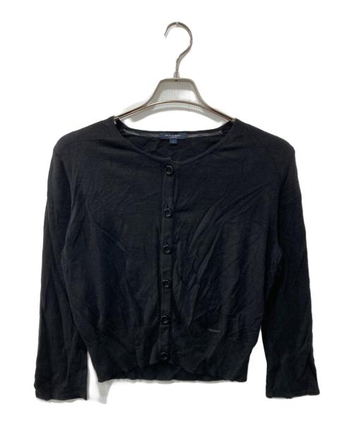 BURBERRY LONDON（バーバリーロンドン）BURBERRY LONDON (バーバリーロンドン) カシミア混ニットカーディガン ブラック サイズ:5の古着・服飾アイテム