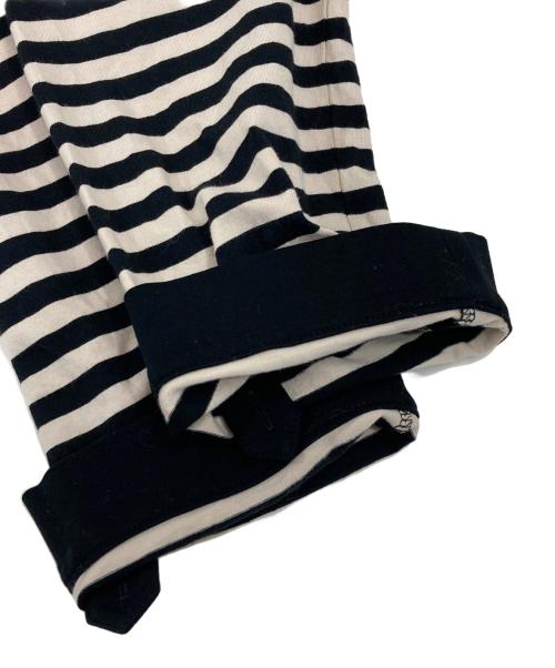 BURBERRY LONDON（バーバリーロンドン）BURBERRY LONDON (バーバリーロンドン) ボーダーカットソー ブラック×ベージュ サイズ:2の古着・服飾アイテム