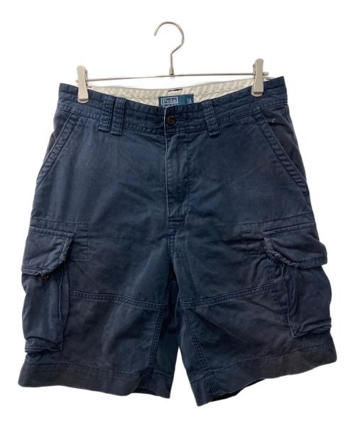 POLO RALPH LAUREN（ポロ・ラルフローレン）POLO RALPH LAUREN (ポロ・ラルフローレン) ハーフカーゴパンツ ネイビー サイズ:32の古着・服飾アイテム