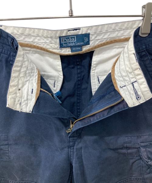 POLO RALPH LAUREN（ポロ・ラルフローレン）POLO RALPH LAUREN (ポロ・ラルフローレン) ハーフカーゴパンツ ネイビー サイズ:32の古着・服飾アイテム