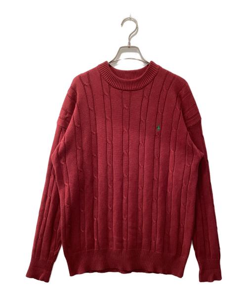 POLO RALPH LAUREN（ポロ・ラルフローレン）POLO RALPH LAUREN (ポロ・ラルフローレン) ニット レッド サイズ:Sの古着・服飾アイテム