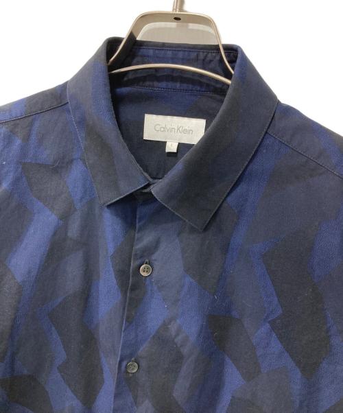 Calvin Klein（カルバンクライン）Calvin Klein (カルバンクライン) シャツ ネイビー サイズ:Lの古着・服飾アイテム