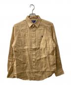 POLO RALPH LAURENポロ・ラルフローレン）の古着「リネンシャツ」｜ブラウン