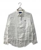 POLO RALPH LAURENポロ・ラルフローレン）の古着「クラシック フィット リネン シャツ」｜ホワイト