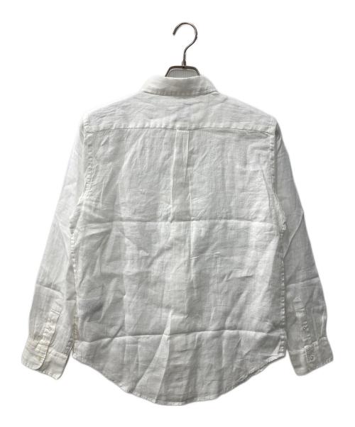 POLO RALPH LAUREN（ポロ・ラルフローレン）POLO RALPH LAUREN (ポロ・ラルフローレン) クラシック フィット リネン シャツ ホワイト サイズ:Mの古着・服飾アイテム