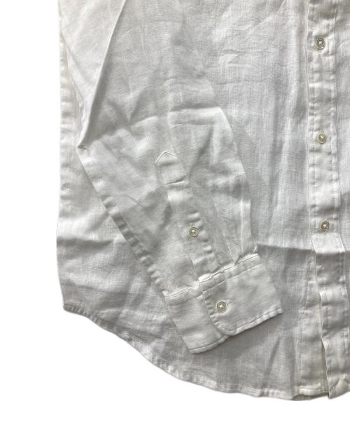 POLO RALPH LAUREN（ポロ・ラルフローレン）POLO RALPH LAUREN (ポロ・ラルフローレン) クラシック フィット リネン シャツ ホワイト サイズ:Mの古着・服飾アイテム