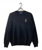 POLO RALPH LAURENポロ・ラルフローレン）の古着「ポロベアワッペンニット」｜ブラック