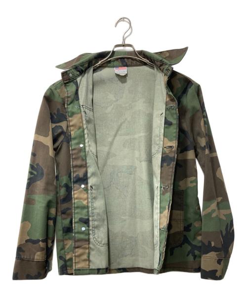 Pointer（ポインター）Pointer (ポインター) 迷彩カバーオール カーキ サイズ:Sの古着・服飾アイテム