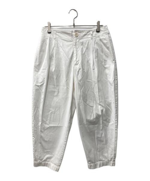 COMME des GARCONS SHIRT（コムデギャルソンシャツ）COMME des GARCONS SHIRT (コムデギャルソンシャツ) 2タックテーパードパンツ/フランス製 ホワイト サイズ:XSの古着・服飾アイテム