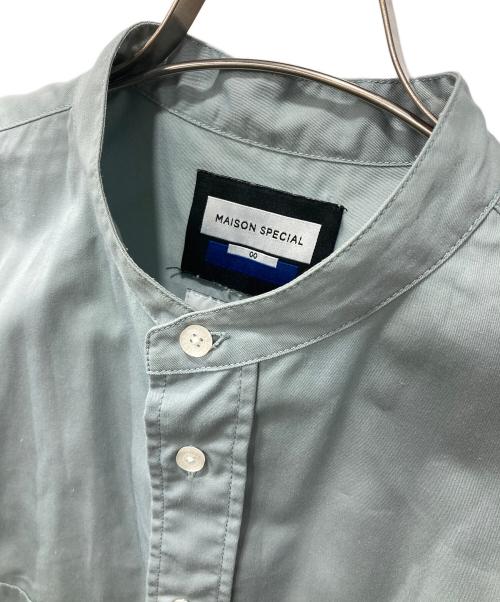 MAISON SPECIAL（メゾンスペシャル）MAISON SPECIAL (メゾンスペシャル) Dickies (ディッキーズ) バンドカラーシャツ スカイブルー サイズ:00の古着・服飾アイテム