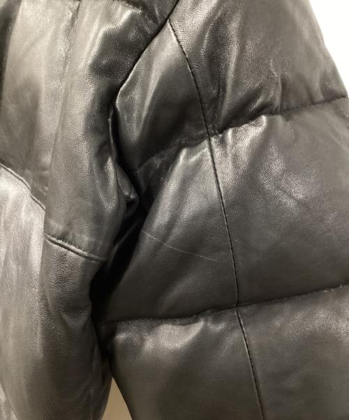 AVIREX（アヴィレックス）AVIREX (アヴィレックス) 襟ボアラムレザーダウンジャケット ブラック サイズ:Fの古着・服飾アイテム