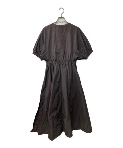 3.1 phillip lim（スリーワンフィリップリム）3.1 phillip lim (スリーワンフィリップリム) ベルテッド Vネック ロング ワンピース グレー サイズ:2の古着・服飾アイテム