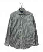 POLO RALPH LAURENポロ・ラルフローレン）の古着「REGENT CLASSIC FITストライプシャツ」｜グリーン