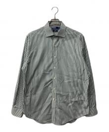 POLO RALPH LAUREN（ポロ・ラルフローレン）の古着「REGENT CLASSIC FITストライプシャツ」｜グリーン