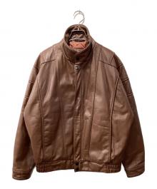 BACK LOT×USED（バックロット×ユーズド）の古着「レザージャケット」｜ブラウン
