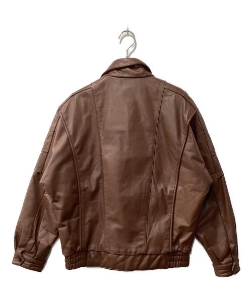 BACK LOT（バックロット）BACK LOT (バックロット) USED (ユーズド) レザージャケット ブラウン サイズ:Mの古着・服飾アイテム