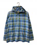 ORIGINAL MADRAS TRADING COMPANYオリジナル マドラス トレーディング カンパニー）の古着「アノラックパーカー/プルオーバーシャツ」｜ブルー