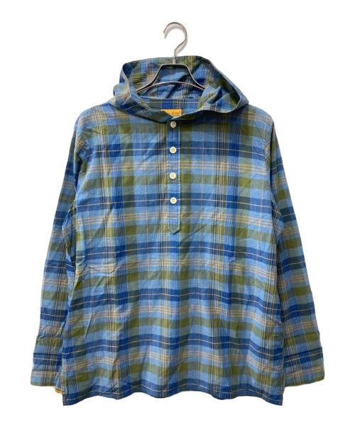 ORIGINAL MADRAS TRADING COMPANY（オリジナル マドラス トレーディング カンパニー）ORIGINAL MADRAS TRADING COMPANY (オリジナル マドラス トレーディング カンパニー) アノラックパーカー/プルオーバーシャツ ブルー サイズ:Mの古着・服飾アイテム