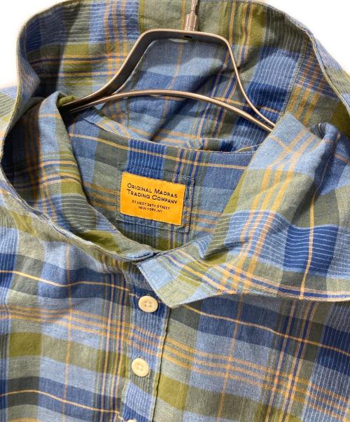 ORIGINAL MADRAS TRADING COMPANY（オリジナル マドラス トレーディング カンパニー）ORIGINAL MADRAS TRADING COMPANY (オリジナル マドラス トレーディング カンパニー) アノラックパーカー/プルオーバーシャツ ブルー サイズ:Mの古着・服飾アイテム