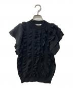 ANAYIアナイ）の古着「半袖ニット」｜ブラック