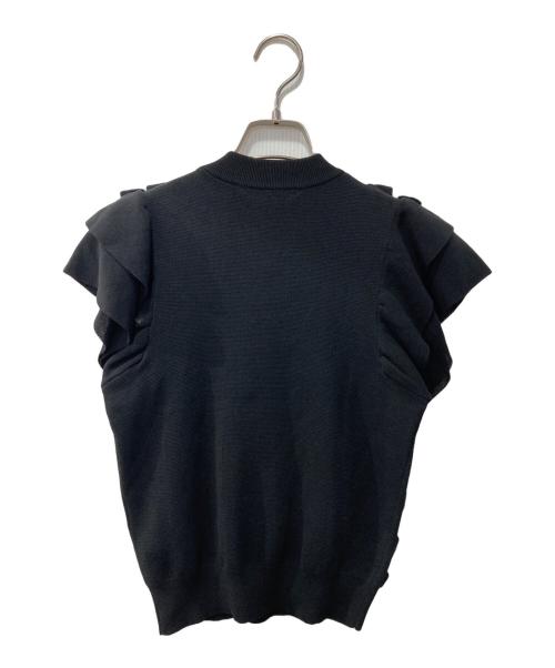 ANAYI（アナイ）ANAYI (アナイ) 半袖ニット ブラック サイズ:36の古着・服飾アイテム
