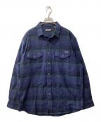 Eddie Bauerエディーバウアー）の古着「チェックネルシャツ」｜ネイビー