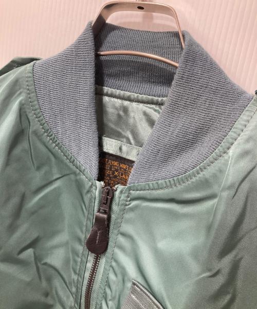 ALPHA（アルファ）ALPHA (アルファ) VINTAGE L-28フライトジャケット/50s復刻 MA-1ジャケット グリーン サイズ:XLの古着・服飾アイテム