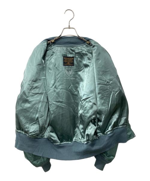 ALPHA（アルファ）ALPHA (アルファ) VINTAGE L-28フライトジャケット/50s復刻 MA-1ジャケット グリーン サイズ:XLの古着・服飾アイテム