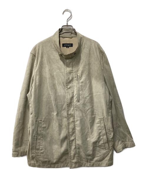 allegri（アレグリ）allegri (アレグリ) フェイクスウェードジャケット グレー サイズ:Lの古着・服飾アイテム
