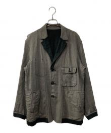 ISSEY MIYAKE MEN（イッセイミヤケメン）の古着「リネンリバーシブルジャケット」｜グレー
