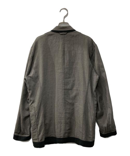 ISSEY MIYAKE MEN（イッセイミヤケメン）ISSEY MIYAKE MEN (イッセイミヤケメン) リネンリバーシブルジャケット グレー サイズ:2の古着・服飾アイテム